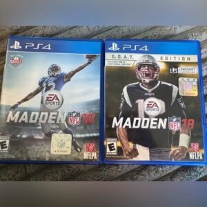 PS4 Madden NFL 16 and Madden NFL 18